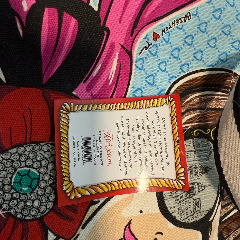 Brighton Sparkle and Shine Canvas Tote Bag - Picture 8 of 8